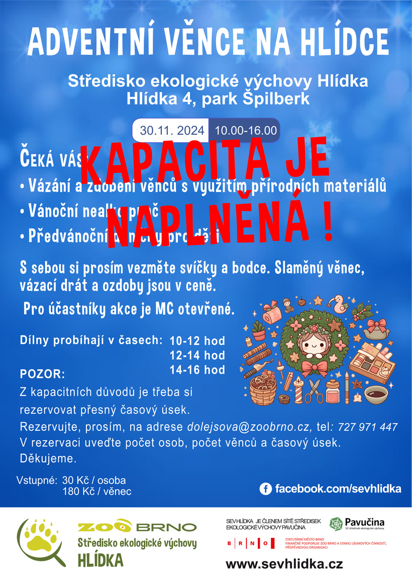 Výroba adventních věnců na Hlídce